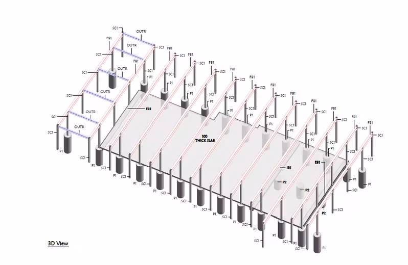 3D Foundation Structure
