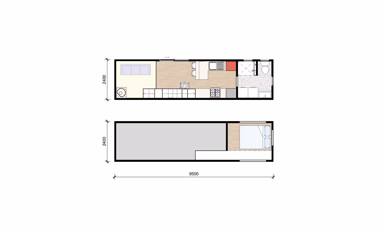 Aura Plan View 9.5 x 2.5